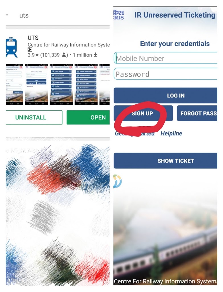 How to register or sign up on UTS App of Railways? ( Kaise railway…
